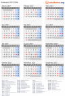 Kalender 2027 mit Ferien und Feiertagen USA