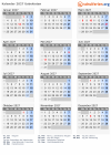 Kalender 2027 mit Ferien und Feiertagen Usbekistan