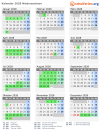 Kalender 2028 mit Ferien und Feiertagen Niedersachsen