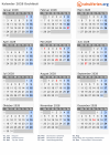 Kalender 2028 mit Ferien und Feiertagen Dschibuti