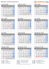 Kalender 2028 mit Ferien und Feiertagen Indonesien