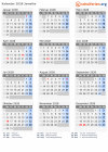 Kalender 2028 mit Ferien und Feiertagen Jamaika