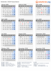 Kalender 2028 mit Ferien und Feiertagen Kasachstan