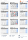 Kalender 2028 mit Ferien und Feiertagen Namibia