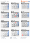 Kalender 2028 mit Ferien und Feiertagen Niger