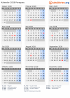 Kalender 2028 mit Ferien und Feiertagen Paraguay
