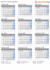 Kalender 2028 mit Ferien und Feiertagen Südsudan