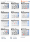 Kalender 2029 mit Ferien und Feiertagen Äquatorialguinea