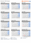 Kalender 2029 mit Ferien und Feiertagen Angola