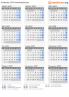 Kalender 2029 mit Ferien und Feiertagen Aserbaidschan