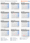 Kalender 2029 mit Ferien und Feiertagen Bosnien und Herzegowina
