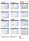 Kalender 2029 mit Ferien und Feiertagen Eritrea