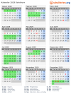 Kalender 2029 mit Ferien und Feiertagen Solothurn