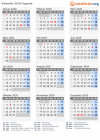 Kalender 2029 mit Ferien und Feiertagen Uganda