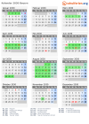 Kalender 2030 mit Ferien und Feiertagen Bayern