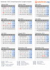 Kalender 2031 mit Ferien und Feiertagen Amerikanische Jungferninseln