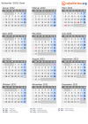 Kalender 2032 mit Ferien und Feiertagen Genf