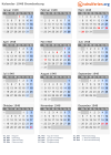 Kalender 1948 mit Ferien und Feiertagen Brandenburg