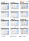 Kalender 1949 mit Ferien und Feiertagen Bremen