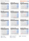 Kalender 1949 mit Ferien und Feiertagen Hessen