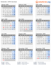 Kalender 1949 mit Ferien und Feiertagen Sachsen