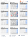 Kalender 1959 mit Ferien und Feiertagen Brandenburg