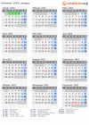 Kalender 1963 mit Ferien und Feiertagen Limoges
