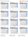 Kalender 1971 mit Ferien und Feiertagen Sachsen