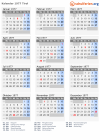 Kalender 1977 mit Ferien und Feiertagen Tirol
