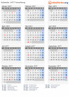 Kalender 1977 mit Ferien und Feiertagen Vorarlberg