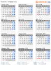 Kalender 1978 mit Ferien und Feiertagen Sachsen