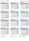 Kalender 1979 mit Ferien und Feiertagen Sachsen