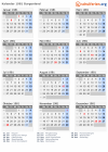 Kalender 1981 mit Ferien und Feiertagen Burgenland