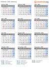 Kalender 1981 mit Ferien und Feiertagen Salzburg