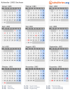 Kalender 1983 mit Ferien und Feiertagen Sachsen