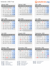 Kalender 1983 mit Ferien und Feiertagen Tirol