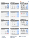 Kalender 1987 mit Ferien und Feiertagen Brandenburg