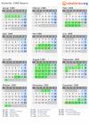 Kalender 1989 mit Ferien und Feiertagen Bayern