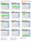 Kalender 1990 mit Ferien und Feiertagen Salzburg