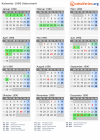 Kalender 1990 mit Ferien und Feiertagen Steiermark