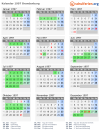 Kalender 1997 mit Ferien und Feiertagen Brandenburg