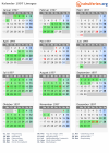 Kalender 1997 mit Ferien und Feiertagen Limoges