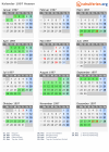 Kalender 1997 mit Ferien und Feiertagen Hessen