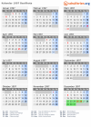 Kalender 1997 mit Ferien und Feiertagen Basilikata