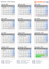 Kalender 1997 mit Ferien und Feiertagen Molise