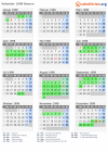 Kalender 1998 mit Ferien und Feiertagen Bayern