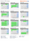 Kalender 1999 mit Ferien und Feiertagen Limoges