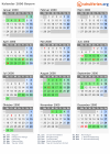 Kalender 2000 mit Ferien und Feiertagen Bayern