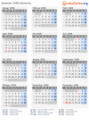 Kalender 2006 mit Ferien und Feiertagen Kalabrien