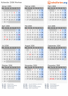 Kalender 2006 mit Ferien und Feiertagen Marken